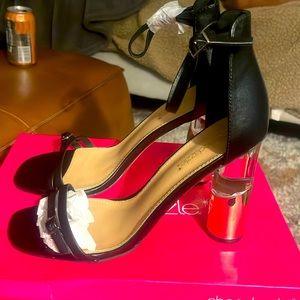 New Black Heeled Sandal